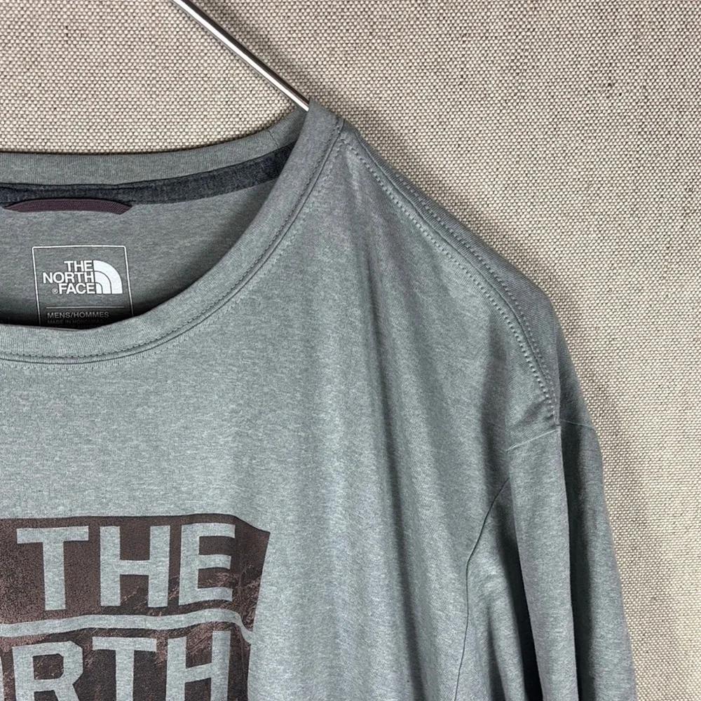 The North Face Gray Blue Short Sleeve Tee Casual Crew Neck XXL